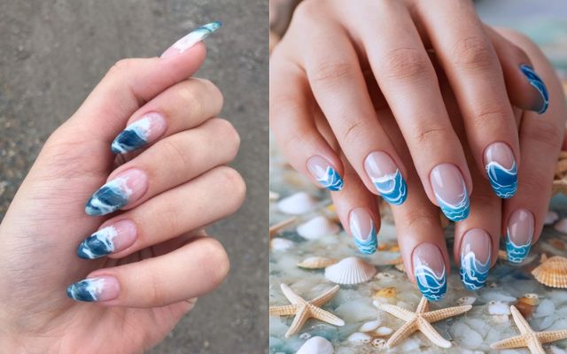 Beachy Waves Nails 