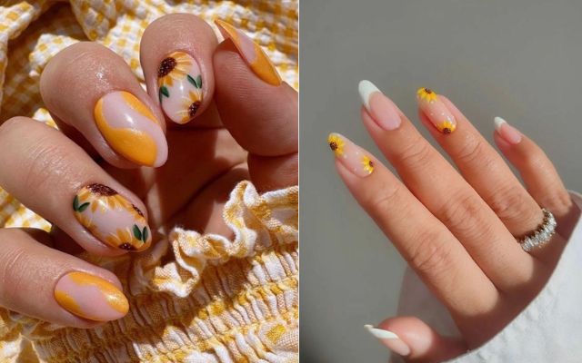 Sunflower Nails